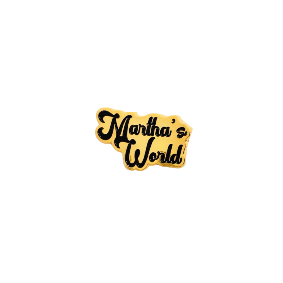 Martha's World Gold Pin