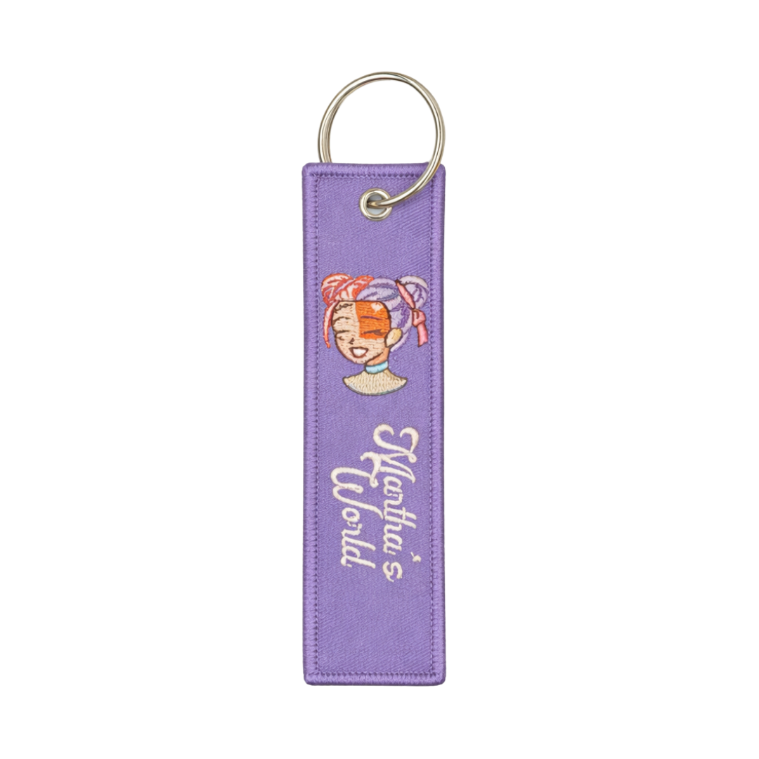 Martini Keychain Lavender