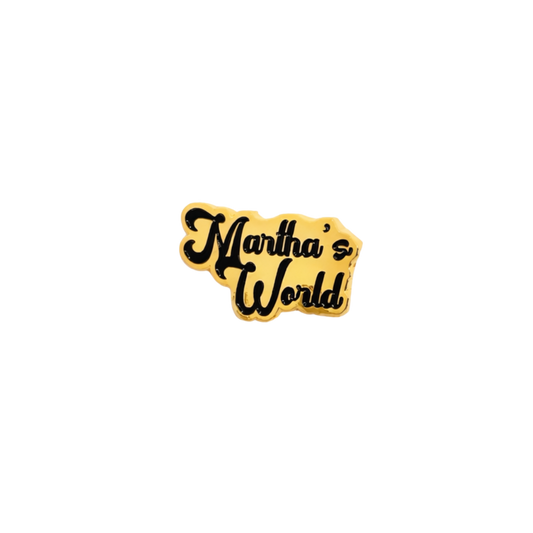 Martha's World Gold Pin