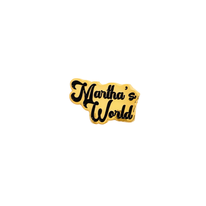 Martha's World Gold Pin