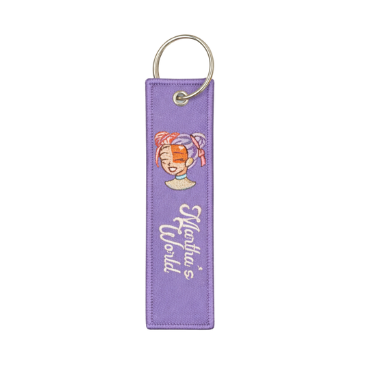 Martini Keychain Lavender