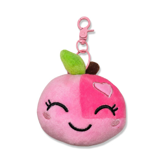 Pink Apple “Been Fruit” Plush Keychain