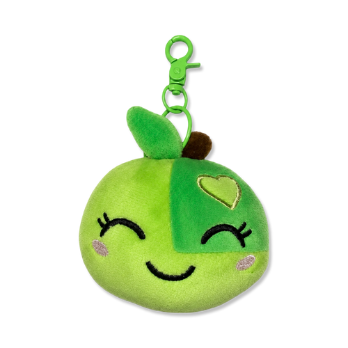 Green Plush Ball Keychain